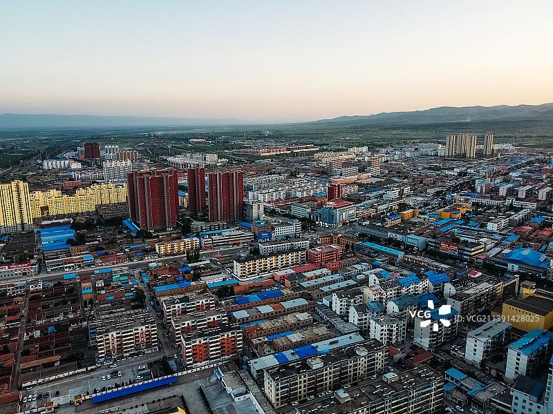 山阴县 同太路 文化广场 青年西路 新建西路 航拍图片素材