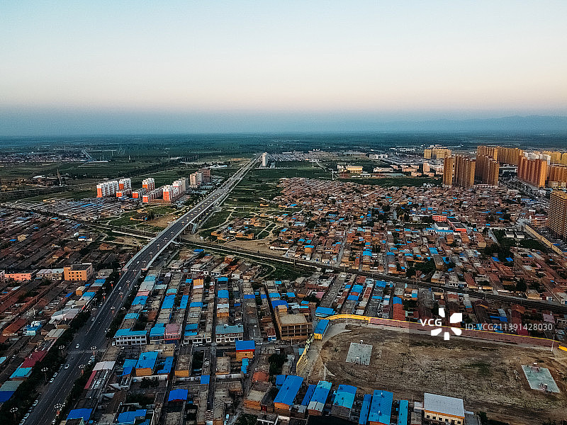 山阴县 同太路 文化广场 青年西路 新建西路 航拍图片素材