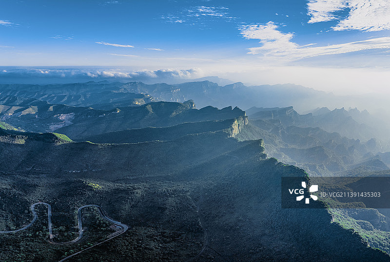 山西长治，太行山夏日风光。图片素材