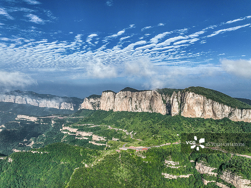 山西长治，太行山夏日风光。图片素材