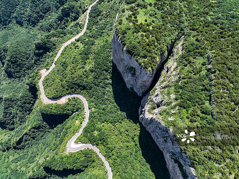 山西长治，太行山夏日风光。图片素材