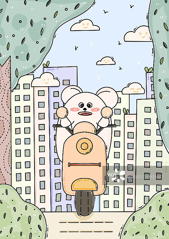 上班路上图片素材