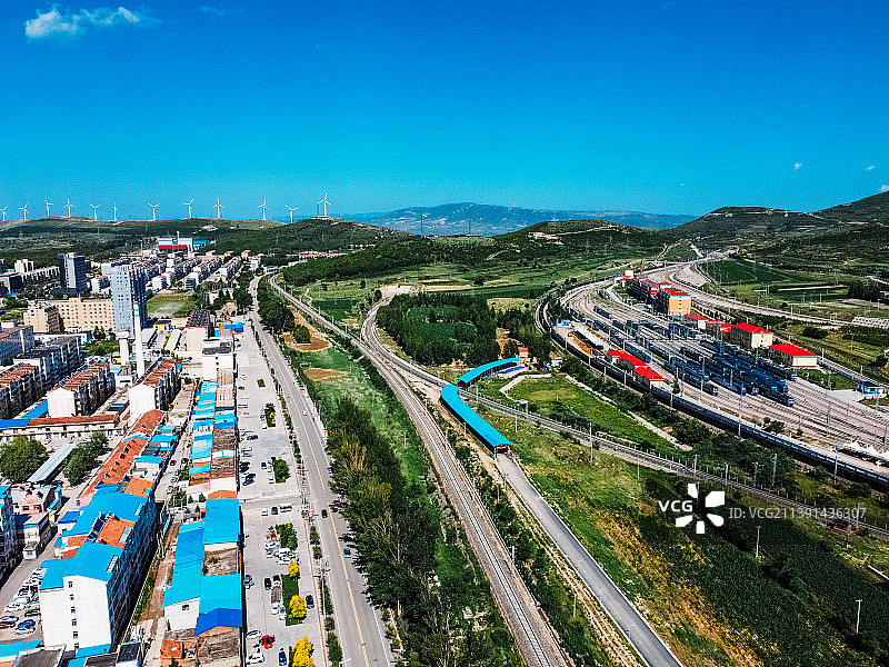 神池县 省府东街 人民广场 人民医院 神府公园 温岭北路 深池西海图片素材