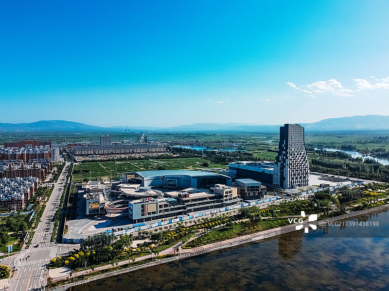 朔州市 星悦港文化中心 恢河 恢河大桥 护国寺 滨河公园 马邑南路 朔城区图片素材