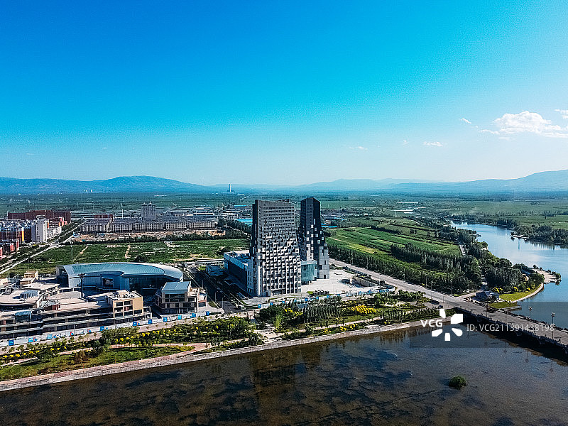 朔州市 星悦港文化中心 恢河 恢河大桥 护国寺 滨河公园 马邑南路 朔城区图片素材