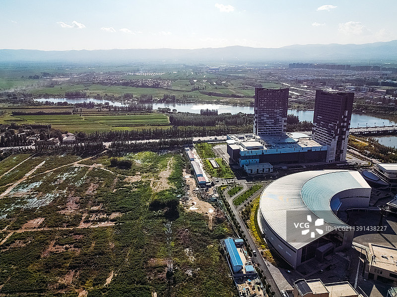 朔州市 星悦港文化中心 恢河 恢河大桥 护国寺 滨河公园 马邑南路 朔城区图片素材