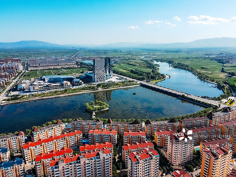 朔州市 星悦港文化中心 恢河 恢河大桥 护国寺 滨河公园 马邑南路 朔城区图片素材