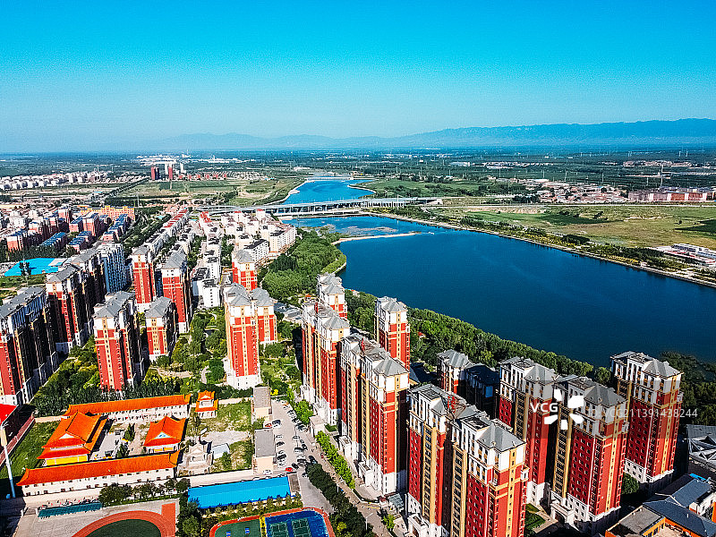 朔州市 星悦港文化中心 恢河 恢河大桥 护国寺 滨河公园 马邑南路 朔城区图片素材