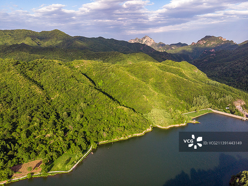 夏天玉渡山自然风光图片素材
