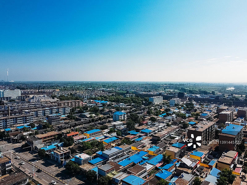 忻州市 忻府区 忻州古城 南关大街 泰山庙 航拍图片素材