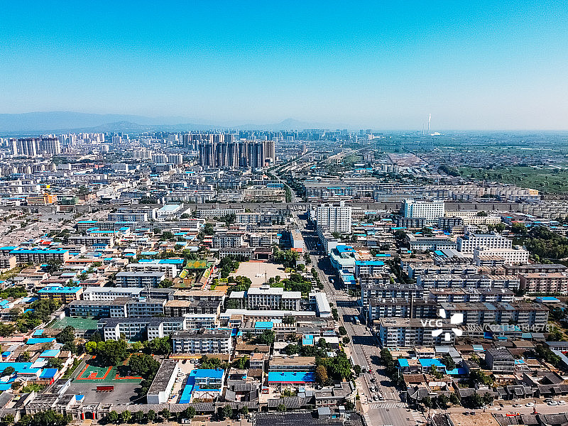 忻州市 忻府区 忻州古城 南关大街 泰山庙 航拍图片素材