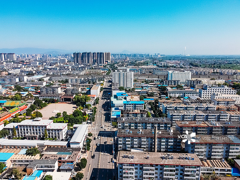 忻州市 忻府区 忻州古城 南关大街 泰山庙 航拍图片素材