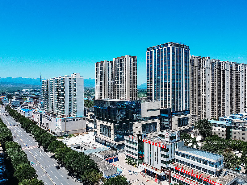 原平市 范亭文体广场 人民医院 世纪广场 金泉大厦 前进西街 文化馆图片素材