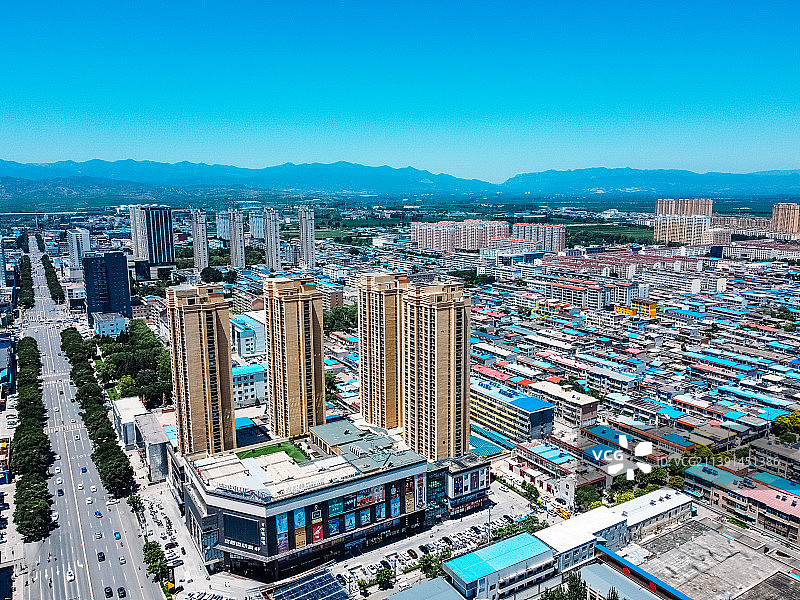 原平市 范亭文体广场 人民医院 世纪广场 金泉大厦 前进西街 文化馆图片素材