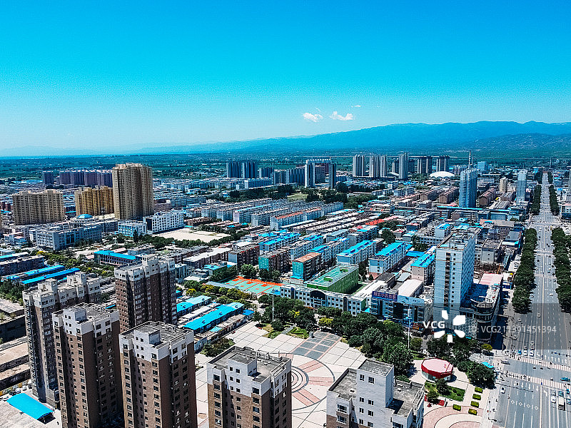 原平市 范亭文体广场 人民医院 世纪广场 金泉大厦 前进西街 文化馆图片素材