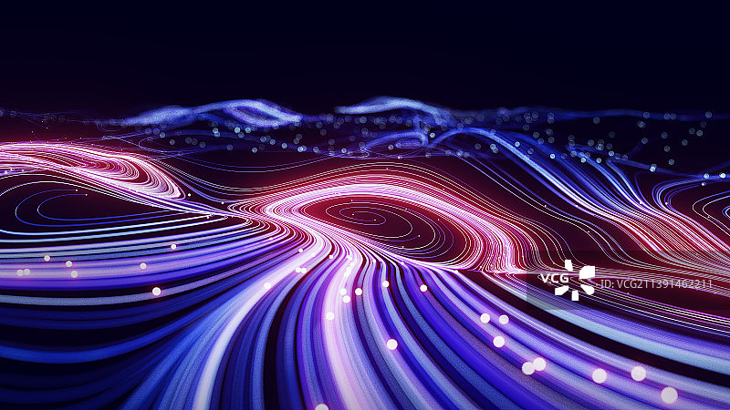 三维科技旋涡线条背景图片素材