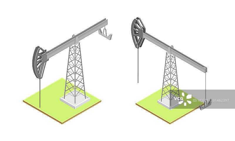 石油井架矿用千斤顶泵塔等距图片素材