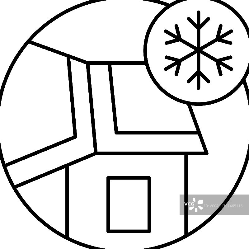 冰水防护罩线条图标图片素材