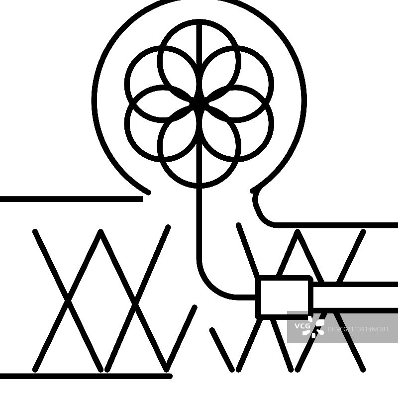 线圈栓塞线性图标图片素材