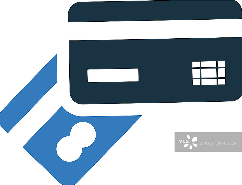 借贷记卡图标简易可编辑图图片素材
