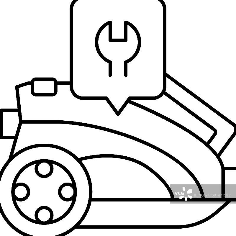 真空吸尘器维修线条图标图片素材