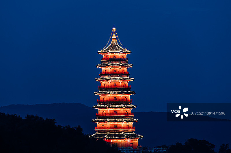 河南省许昌市襄城县文峰塔图片素材