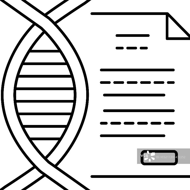 分子基因文档线条图标图片素材