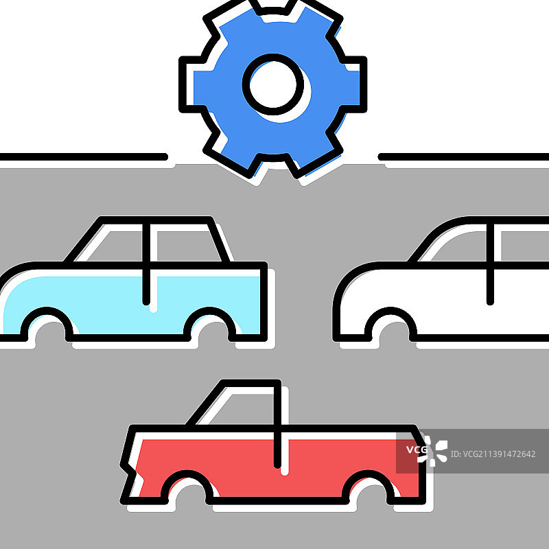 车身类型颜色选择图标图片素材
