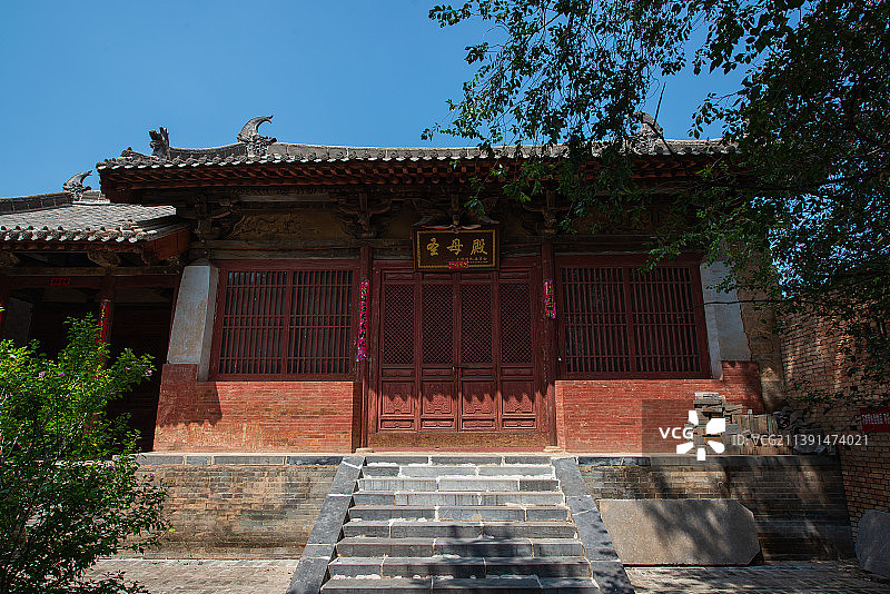 上冯圣母庙建筑风光图片素材