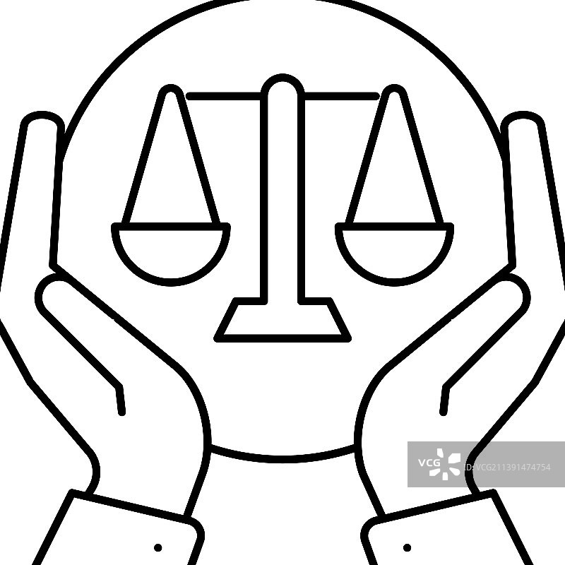 法规法律词典线性图标图片素材