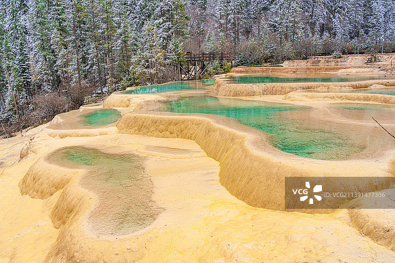 阿坝神仙池景区图片素材