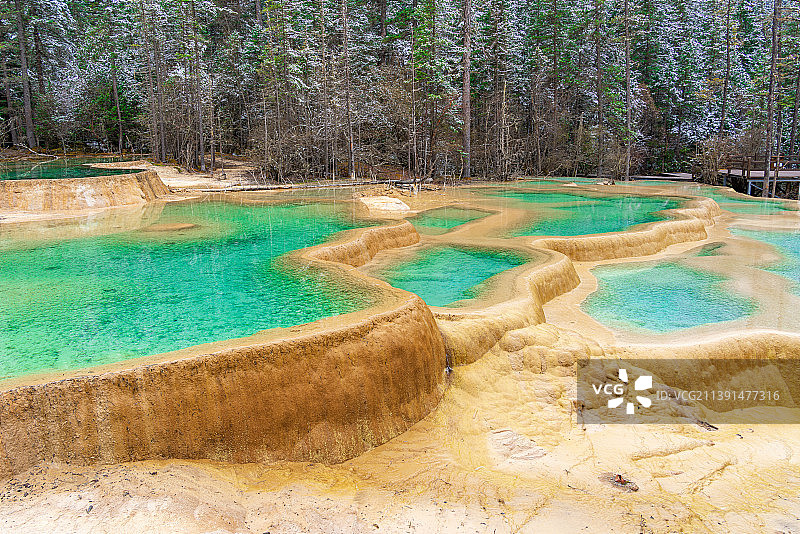 阿坝神仙池景区图片素材