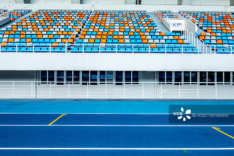 杭州临平体育场田径场图片素材