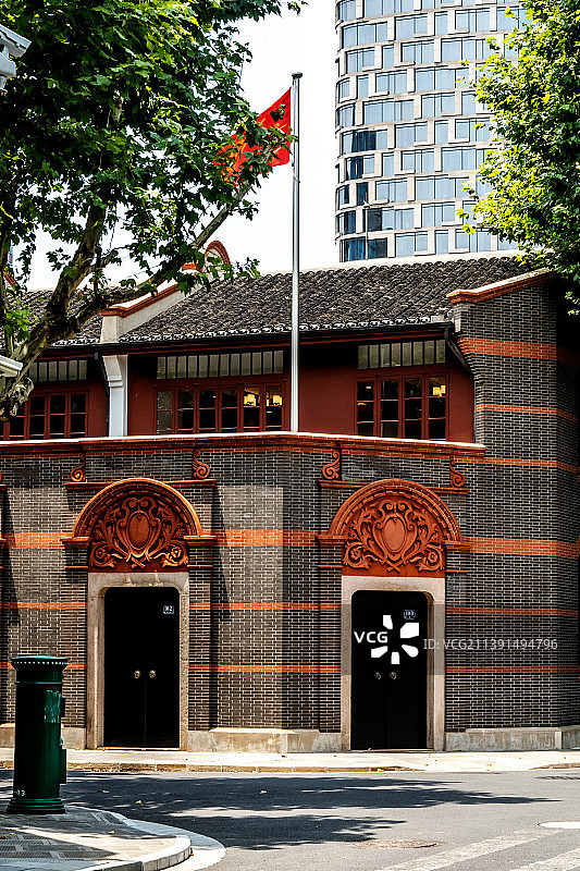 上海中共一大会址图片素材