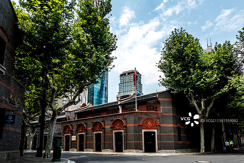 上海中共 一大会址图片素材