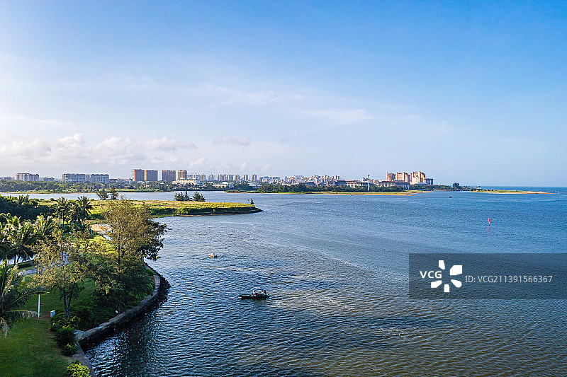 海南省琼海市博鳌亚洲论坛永久会址景区  玉带滩图片素材