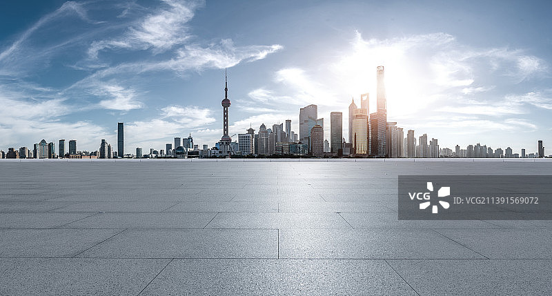 城市风光道路平台背景图片素材