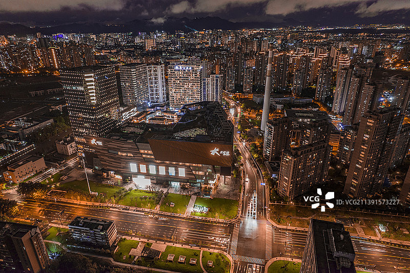 杭州大悦城夜拍图片素材