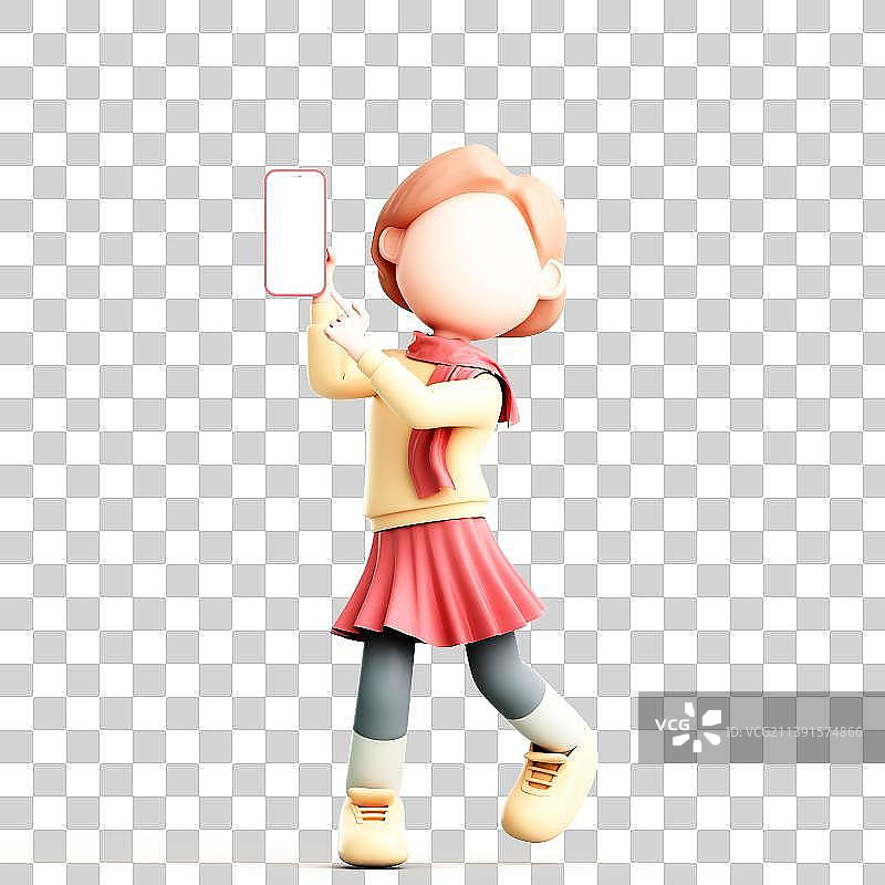 3D渲染的卡通人物图片素材