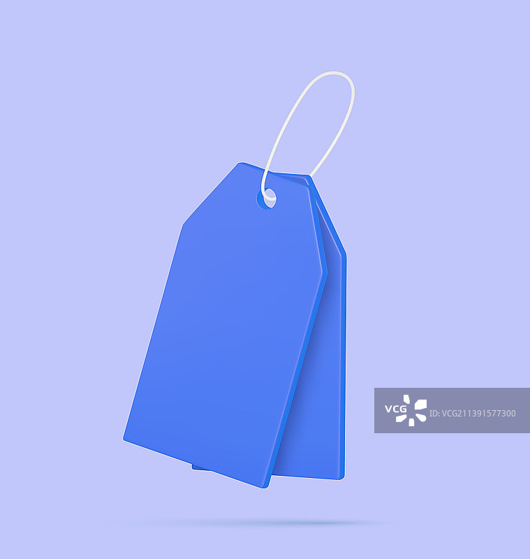 绳子连接的空标签图片素材