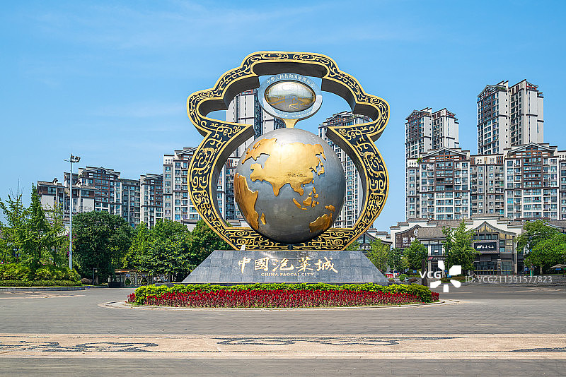 眉山市中国泡菜城雕塑图片素材