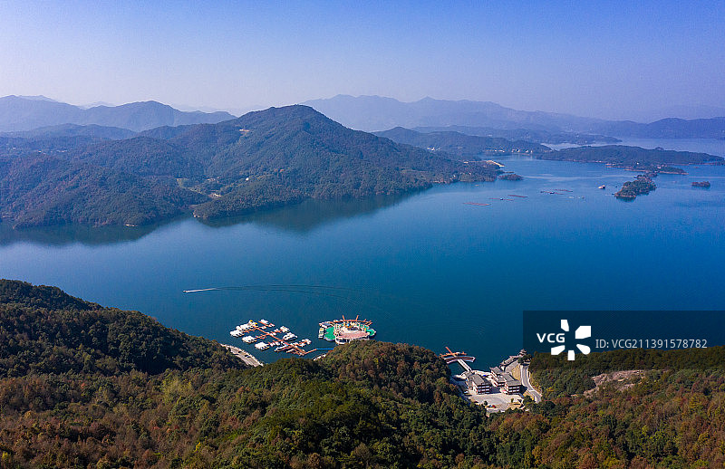 安徽省安庆太湖县花亭湖图片素材