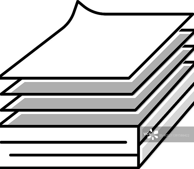 纸质清单木材生产彩色图标图片素材
