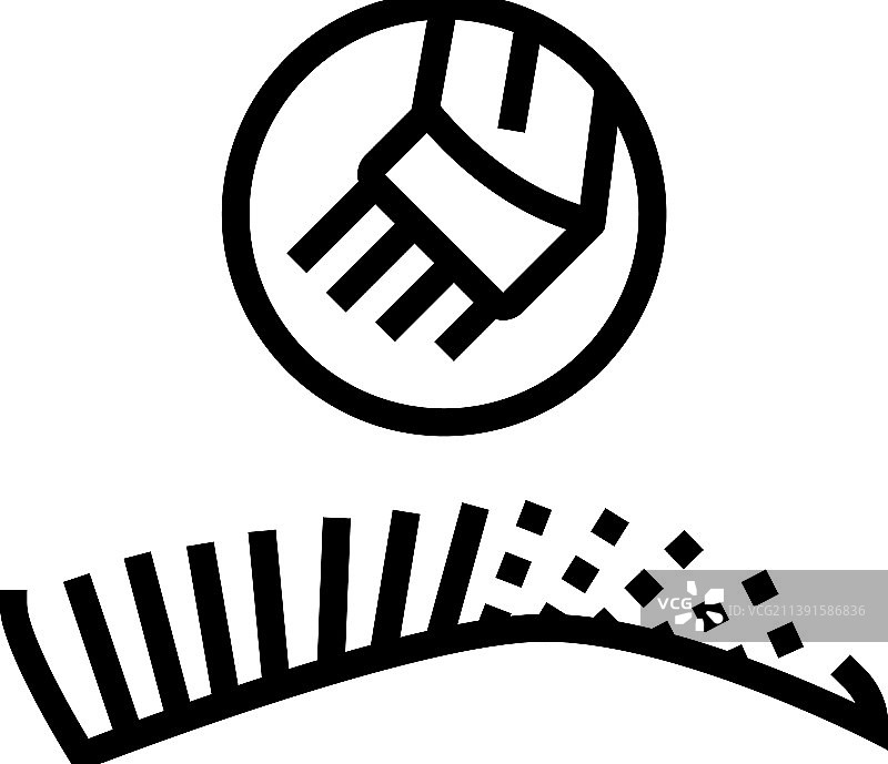 眉毛微针流程线性图标图片素材