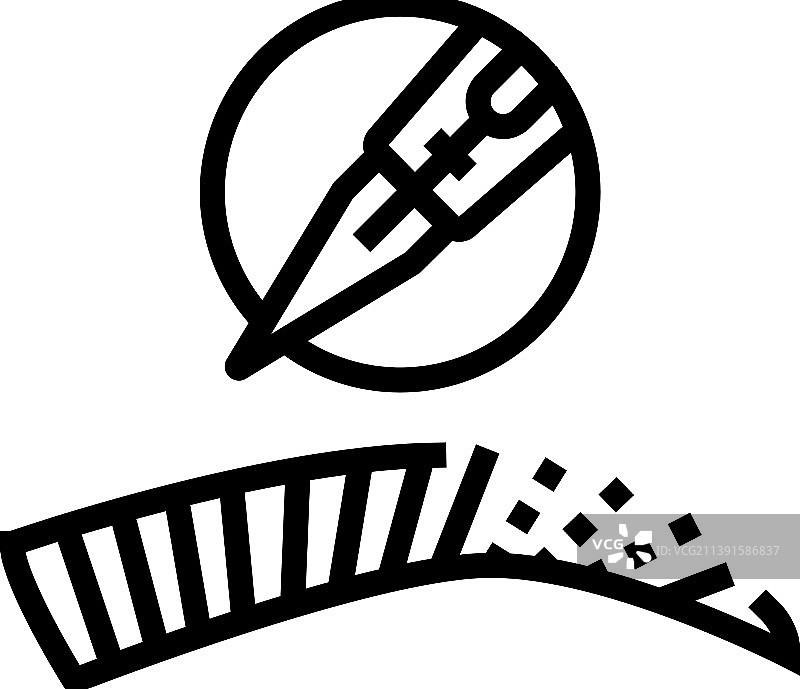 纳米眉线条图标图片素材