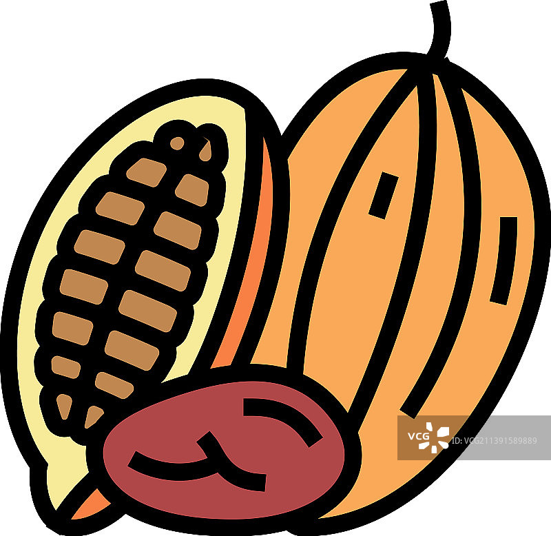 可可果颜色图标图片素材