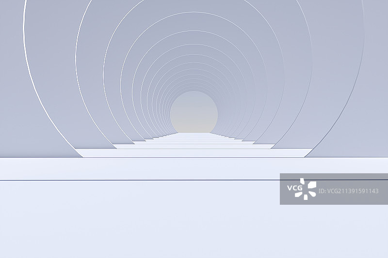 3D现代抽象建筑空间图片素材