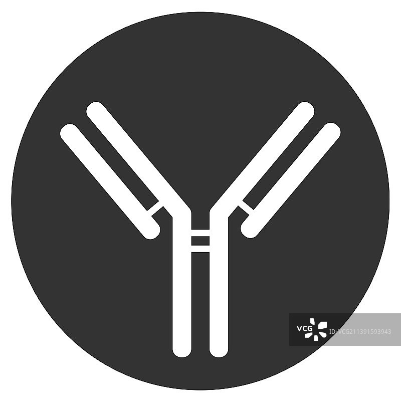 IgG1抗体免疫球蛋白扁平图标图片素材