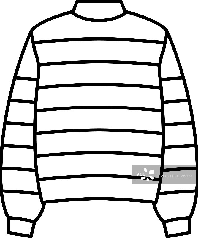 毛衣纺织品服装线图标图片素材