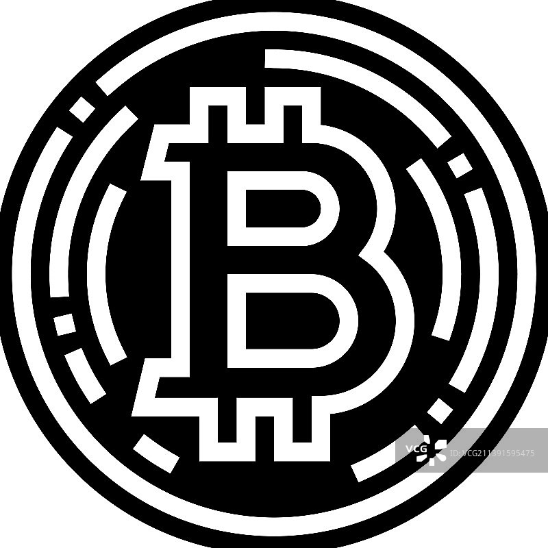 比特币加密货币标志符号图片素材